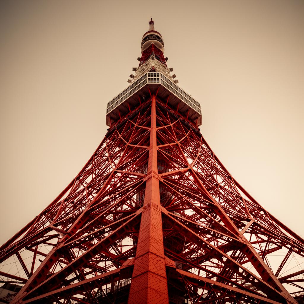 Tokyo Tower's metallic lattice structure symbolizing a practice built on trust