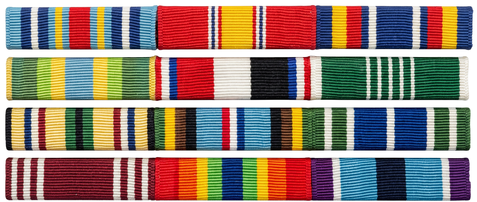 Service ribbon rack awarded to David F. Zapata