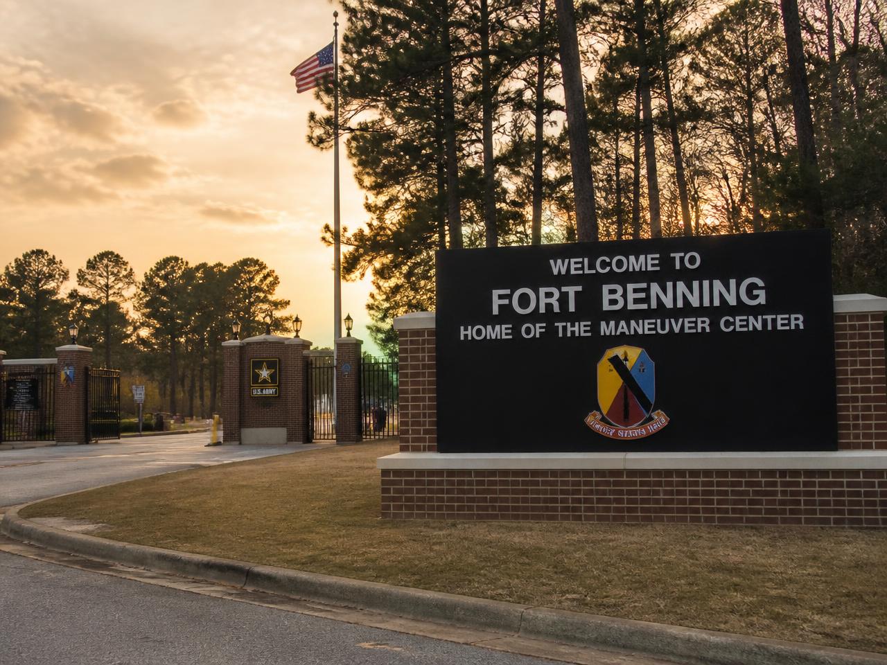 Entrance to Fort Benning, Georgia